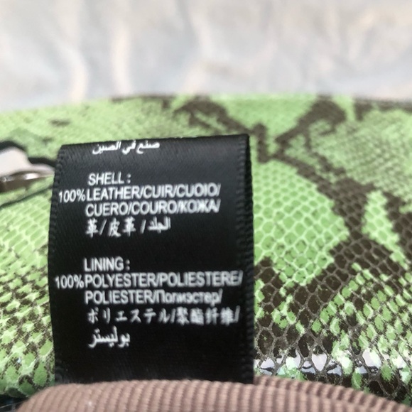 New BCBGMAXAZRIA BCBG Maxazria python snakeskin print leather clutch purse bag - Picture 7 of 9